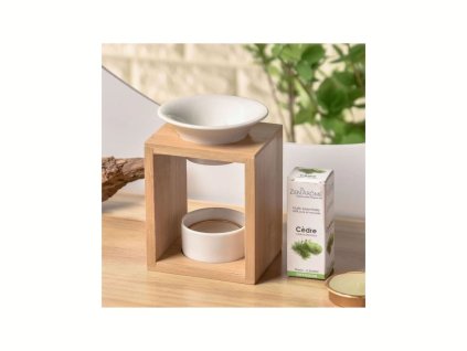 Aroma lampa z lakované keramiky a bambusu Arina aromalampa | Arina