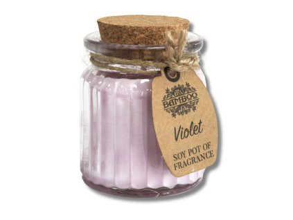 Sójová vonná svíčka – Fialka