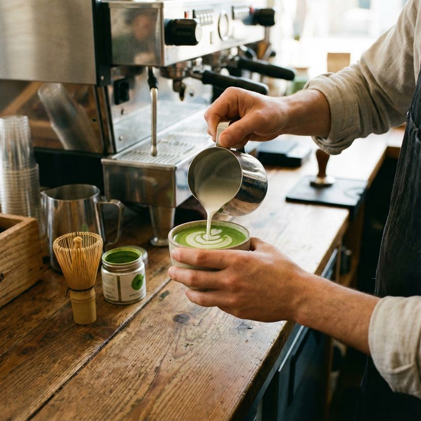 Matcha Zen pro kavárny – barista příprava