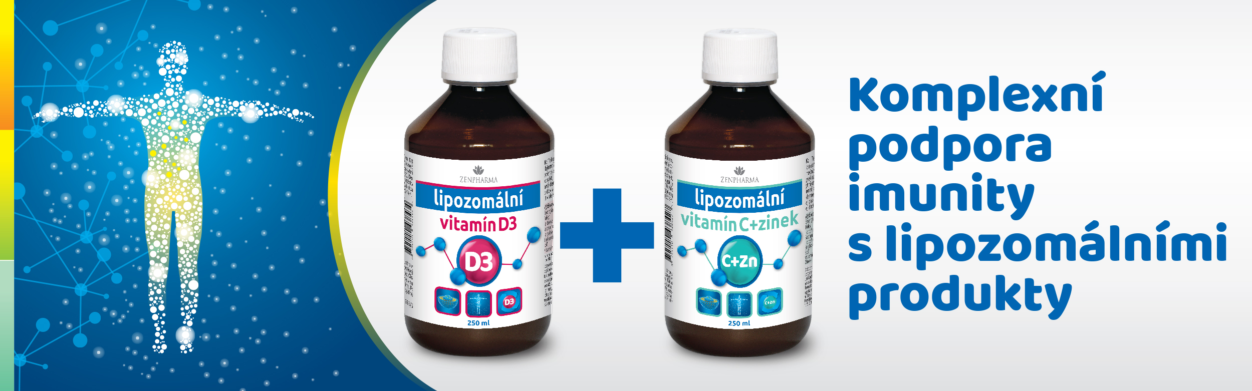 lipozomální produkty D +C se zinkem