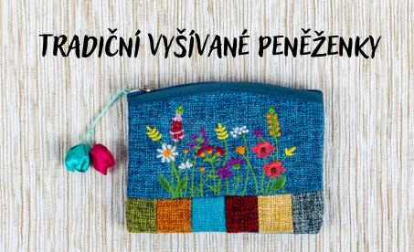 Tradiční vyšívané peněženky
