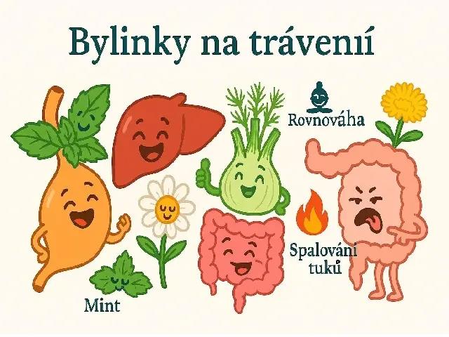 Bylinky na poruchy trávení
