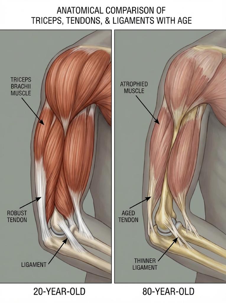 Šlachy a vazivo po padesátce: proč tuhnou a jak jim ulevit