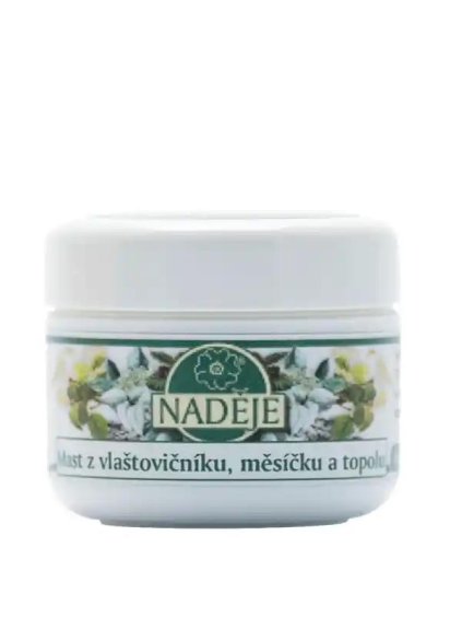 Vlaštovičník, měsíček, topol mast M3A