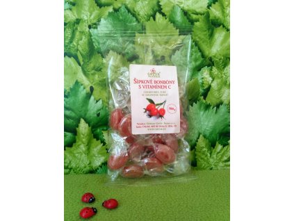 Šípkové bonbóny s vitaminem C