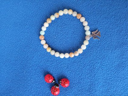 Náramek Amazonit 6 mm syntetický