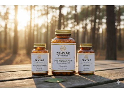 Magnesium, vitamín D3, zinek