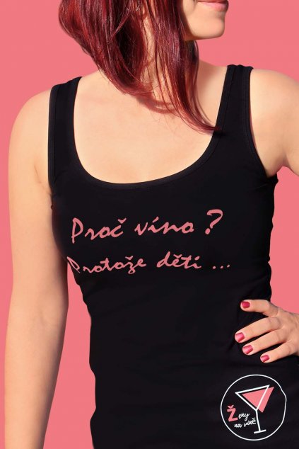 Originální tílko "Ženy na víně" velikost XL