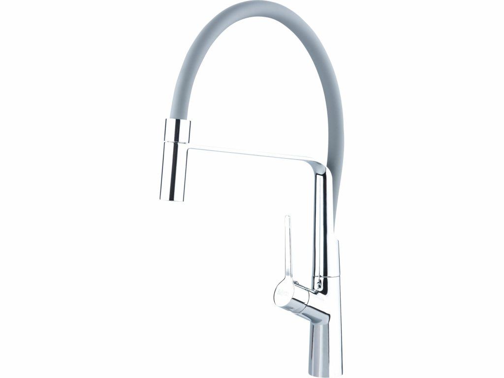 BALLETTO 81131 drezová batéria, flexibilné rameno s premostením 630 mm, šedé
