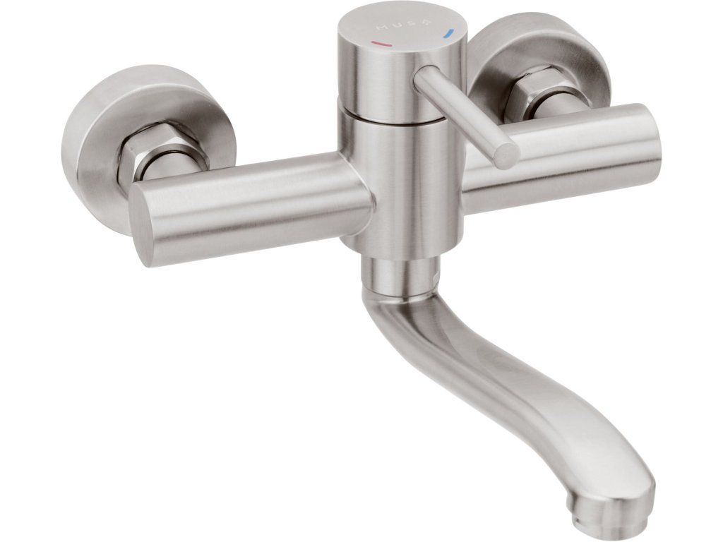 MUSA 833006 umývadlová batéria, kartáčovaný nerez v saténovom odtieni, rozstup 150 mm