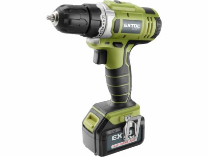 Extol Craft Vŕtačka akumulátorová, 14,4V 1x 1,5Ah Li-ion, 22Nm, 0,25A 5h nabíjačka, kufor 402420