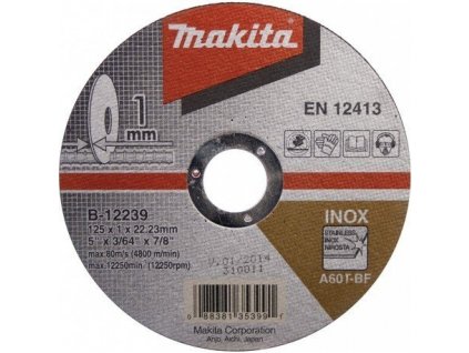 Makita B-12239 Tenký rezný kotúč 125 x 1,0 x 22 mm