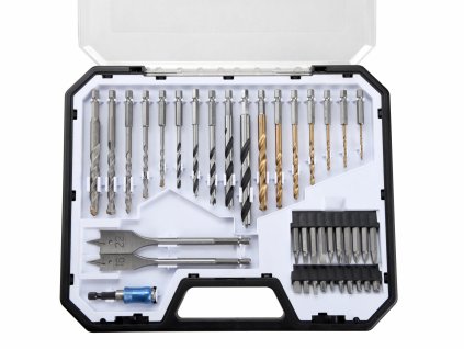 Extol Premium Sada bitov a vrtákov s 1/4" šesťhranným úchytom, 40ks 8801700