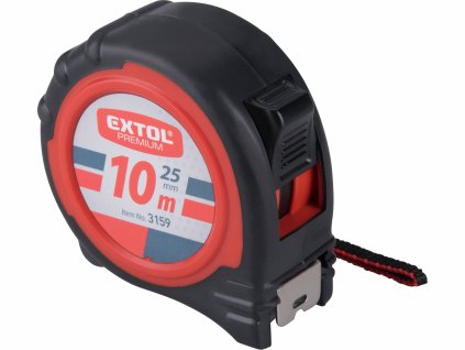 EXTOL PREMIUM 3159 Metr svinovací, 10m, šířka pasu 25mm