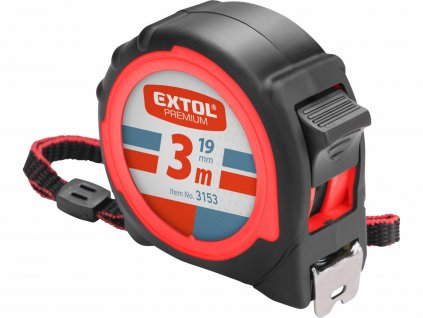 EXTOL PREMIUM 3153 Meter zvinovací, 3m, šírka pásu 19mm