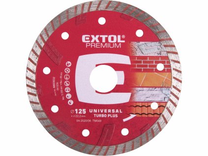 EXTOL PREMIUM 8803032 Kotúč rezný diamantový Turbo plus, Ø125mm