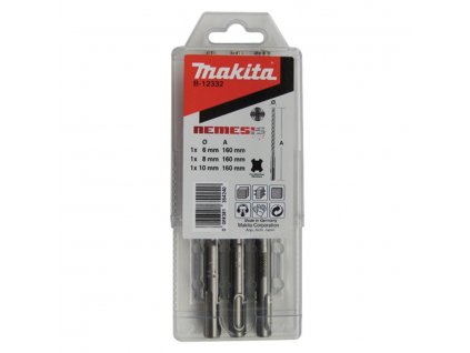 Makita B-12332 vrtáky SDS-PLUS 4-bit sada 6/8/10mm NEMESIS