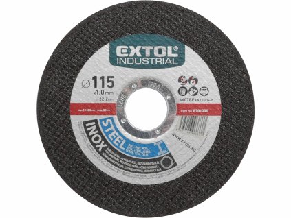 EXTOL INDUSTRIAL 8701000 Kotúč rezný na oceľ a antikoro 115x1,0mm