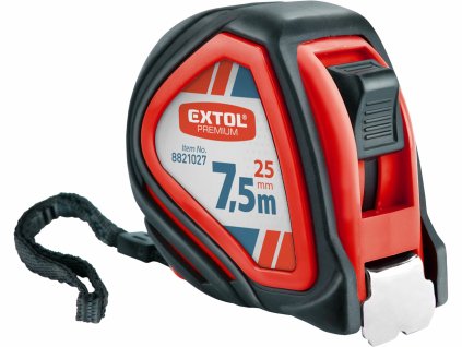 EXTOL PREMIUM 8821027 Meter zvinovací, 7,5m, šírka pásu 25mm