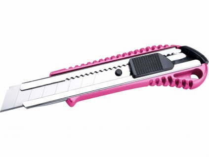 EXTOL LADY 80059 Nôž univerzálny olamovací, 18mm, ružová metalická farba, kovový