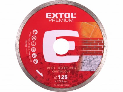 EXTOL PREMIUM 108732 Kotúč rezný diamantový plný, 125mm