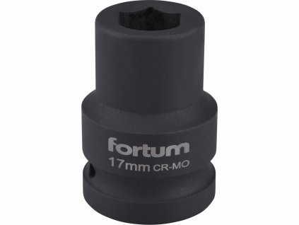 FORTUM 4703017 Kľúč nástrčný rázový, 17mm, 3/4”