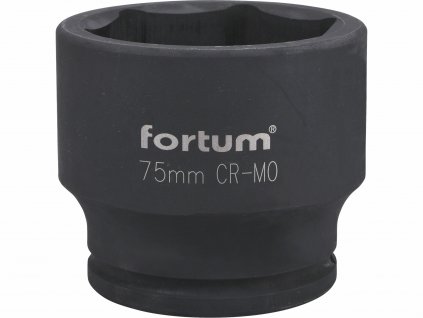 FORTUM 4703075 Kľúč nástrčný rázový, 75mm, 3/4”