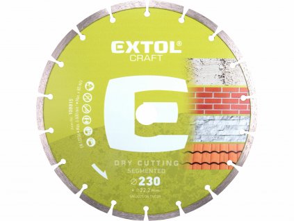 EXTOL CRAFT 108815 Kotúč rezný diamantový segmentový, 230mm