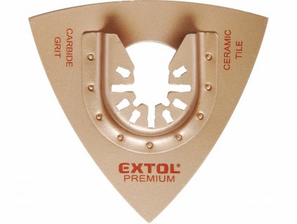 EXTOL PREMIUM 8803860 Rašpľa trojuholníková na keramiku a porobetón 78mm, volfrám