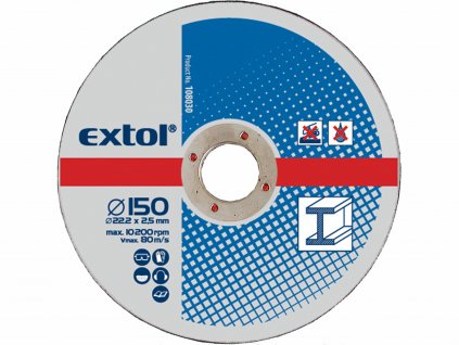 EXTOL CRAFT 108030 Kotúč rezný na kov 5ks, 150x2,5mm