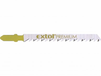 EXTOL PREMIUM 8805007 List pílový do priamočiarej pílky 5ks, HCS 75mm, rychlý rez, úchyt BOSCH