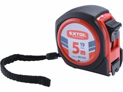 EXTOL PREMIUM 8821035 Meter zvinovací, 5m, šírka pásu 19mm