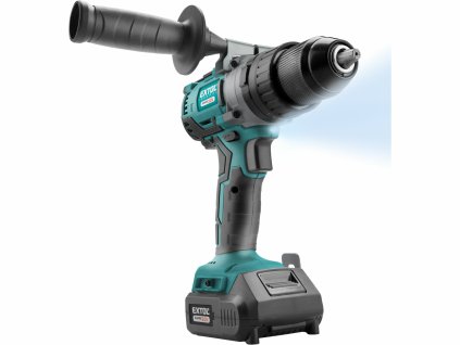 Vŕtačka akumulátorová s príklepom Share20V, bezuhlíkový motor, 1x 2Ah Li-ion, 2,4A nabíjačka, 50Nm, kufor