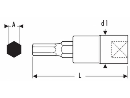 Hlavica 1/2" 4 mm Imbus E031901