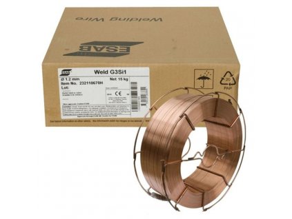 Drôt G3Si1 SG2  Weld G3si1 pr.0,8mm á15kg 6700 ESAB