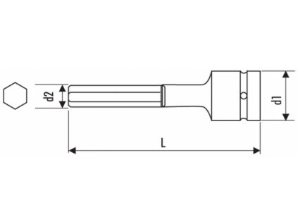 Hlavica 1/2" 10 mm priemyselná zástrčná E113626