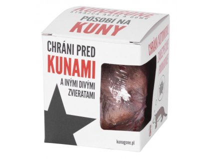 Odpudzovač KUNAGONE, prípravok proti kunám a iným zvieratám, sellbox 12ks