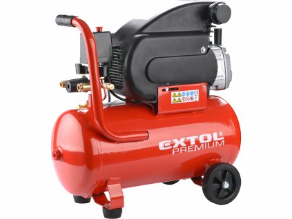 EXTOL PREMIUM 8895310 Kompresor olejový, príkon 1,5kW, nádoba 24l, max. 8bar