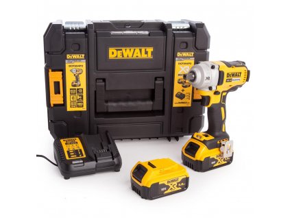 DCF899P2 DeWALT Aku Rázový uťahovák 1/2" s bezuhlíkovým motorom s 3 prevodovými stupňami, 18 V, 2x5,0 AH XR Li-Ion