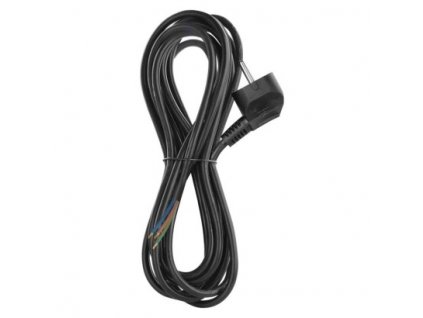 Flexo šňůra PVC 3× 1,0mm2, 5m, černá
