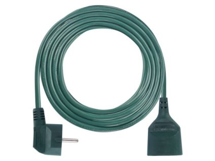 Prodlužovací kabel 5 m / 1 zásuvka / zelený / PVC / 1 mm2
