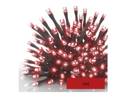 Standard LED spojovacia vianočná reťaz, 10 m, vonkajšia aj vnútorná, červená