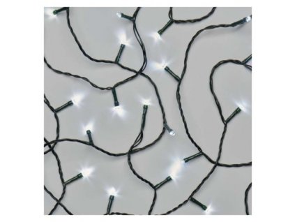 LED vianočná reťaz, 8 m, vonkajšia aj vnútorná, studená biela, časovač