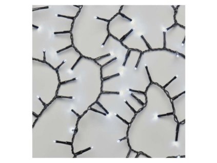 LED vianočná reťaz – ježko, 6 m, vonkajšia aj vnútorná, studená biela, časovač