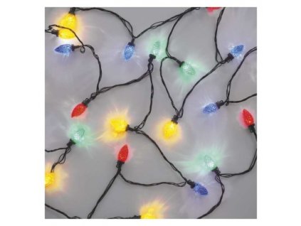 LED vianočná reťaz, farebné žiarovky, 9,8 m, multicolor, multifunkčná