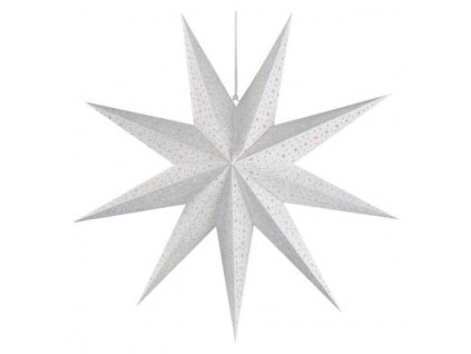LED hviezda papierová závesná, 60 cm, vnút.