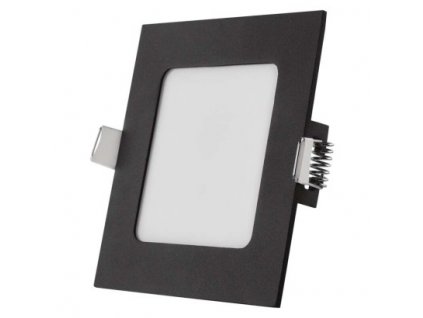 LED vstavané svietidlo NEXXO, štvorec, čierne, 7W, CCT