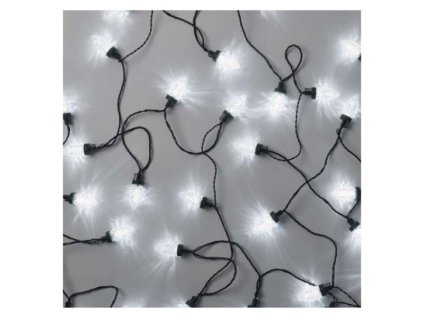 LED vianočná reťaz – šišky, 9,8 m, vonkajšia aj vnútorná, studená biela, programy