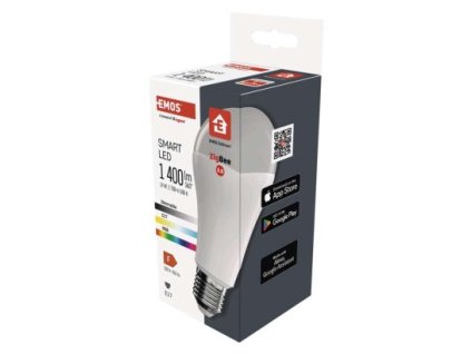 LED žiarovka GoSmart A65 / E27 / 14 W (94 W) / 1 400 lm / RGB / stmievateľná / Zigbee