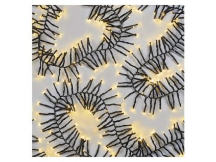 LED vianočná reťaz – ježko, 7,2 m, vonkajšia aj vnútorná, teplá biela, programy